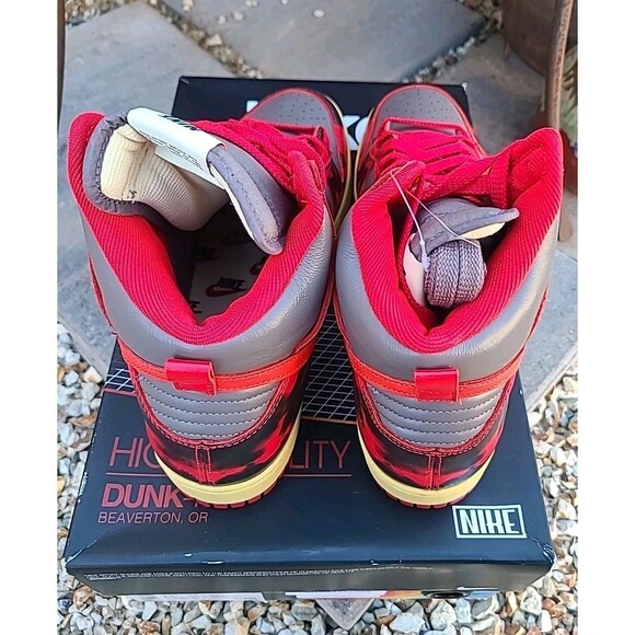 New In Box Nike Dunk High 1985 Red Acid Wash DD9404-604 Men\'s 12 main image 4